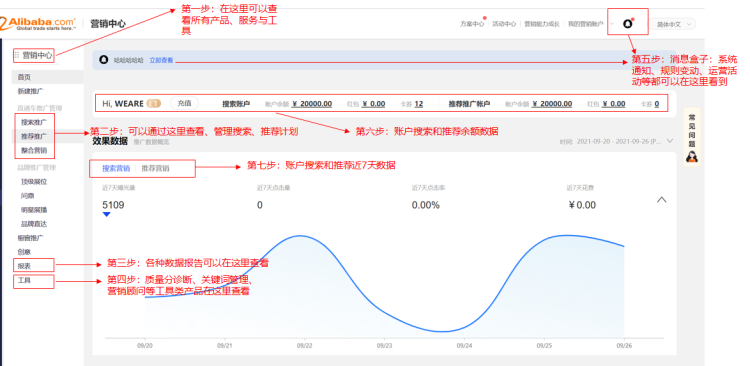 營銷中心【首頁改版】【賬戶設置功能下沉】【新建計劃流程】